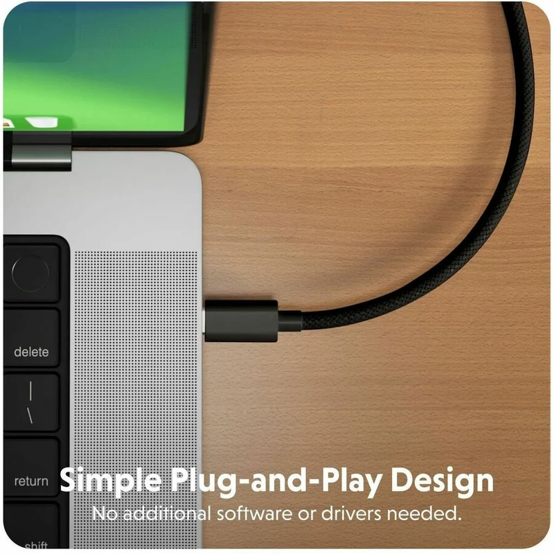 Câble Targus HyperDrive USB-C vers HDMI 4K60 Hz – Noir HD6007BKGL