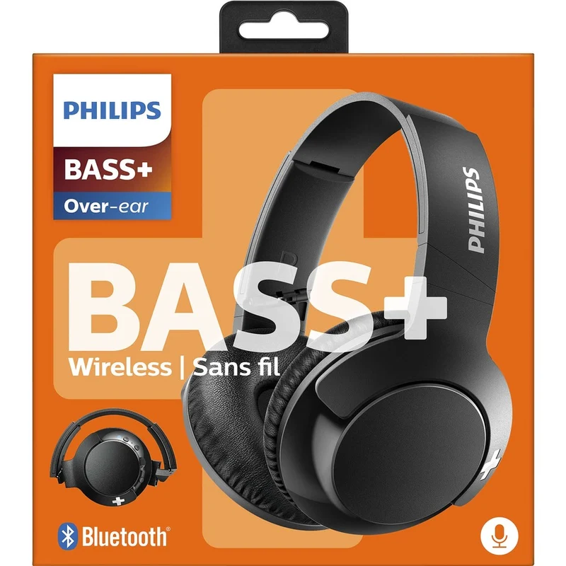 Casque Bluetooth Philips BASS+ SHB3175BK/00