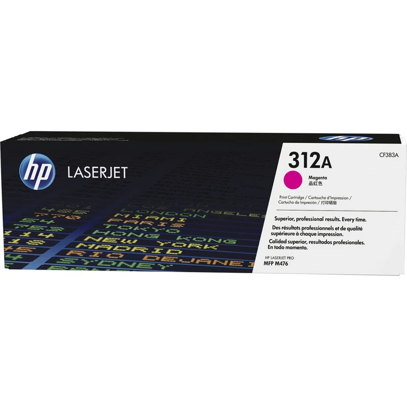 Cartouche de toner laser d'origine HP 312A (CF383A) - Paquet unique - Magenta - 1 de chaque CF383A