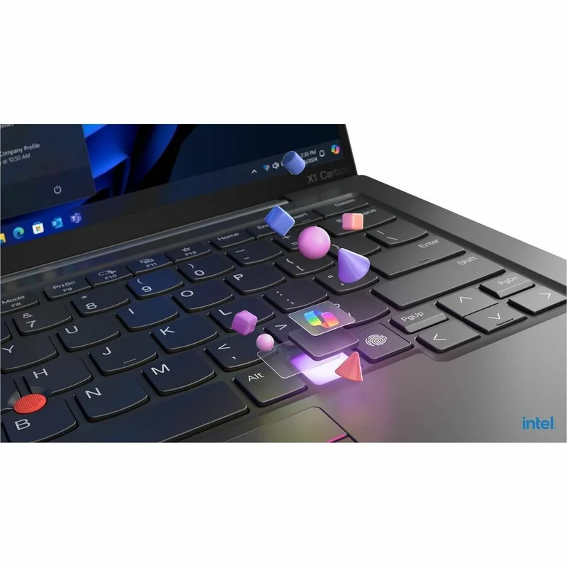 Ultrabook Lenovo ThinkPad X1 Carbon Gen 13 21NS005TUS 14" Copilot+ - 2.8K - Intel Core Ultra 7 266V - Plateforme Intel Evo - 16 Go - SSD 512 Go - Clavier anglais - Peinture noire 21NS005TUS