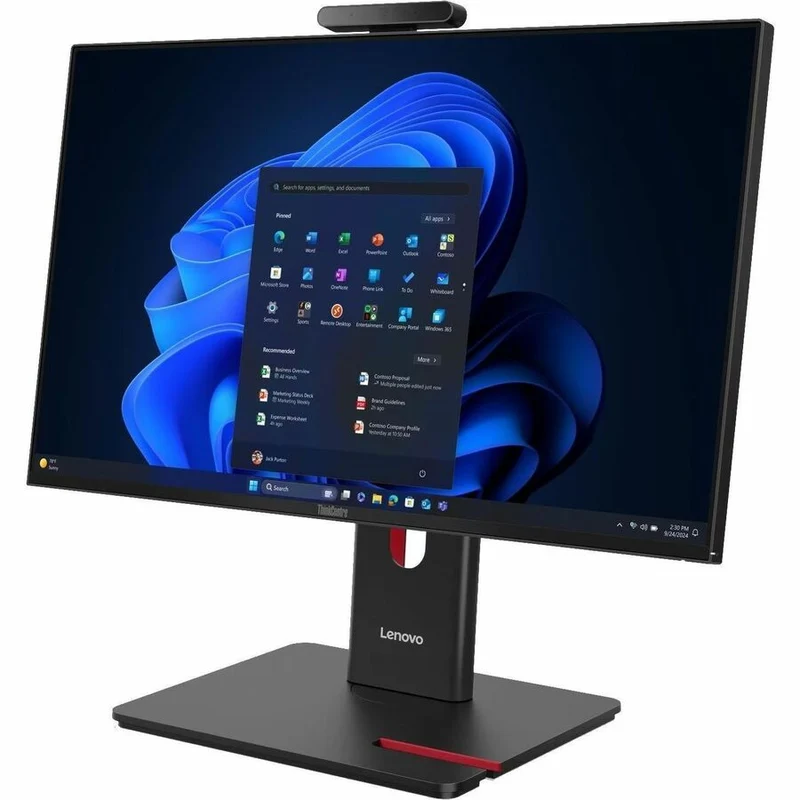 Ordinateur tout-en-un Lenovo ThinkCentre M70a Gen 6 13AY0007US - Intel Core Ultra 5 2nd Gen 225T - 16 Go - SSD 256 Go - Écran Full HD 23.8" - Noir 13AY0007US