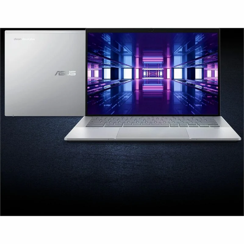 Asus ExpertBook CX54 Chromebook Plus Enterprise CX5400 CX5403CMA-DSU51T-CB Chromebook tactile 14" - WQXGA - Intel Core Ultra 5 115U - 16 Go - SSD 512 Go - Clavier anglais et français - Argent brouillard CX5403CMA-DSU51T-CB