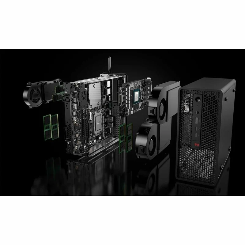Station de travail Lenovo ThinkStation P3 Ultra 30HA00B2CA - 1 x Intel Core i9 14e génération i9-14900 - Technologie vPro - 32 Go - SSD 1 To - Ultra compact - Noir 30HA00B2CA