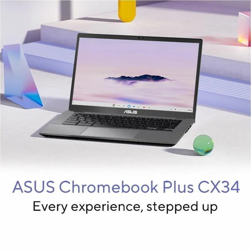 Asus Chromebook Plus CX34 CX3402CVA-DSU51T-CB Chromebook tactile 14" - Full HD - Intel Core 5 120U - 16 Go - SSD 512 Go - Clavier français et anglais - Gris rocheux CX3402CVA-DSU51T-CB