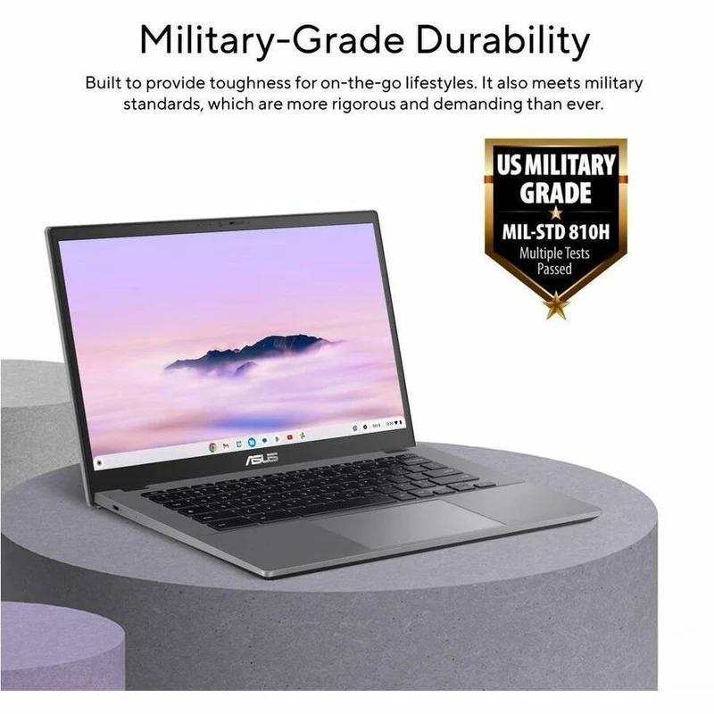 Asus Chromebook Plus CX34 CX3402CVA-DSU51T-CB Chromebook tactile 14" - Full HD - Intel Core 5 120U - 16 Go - SSD 512 Go - Clavier français et anglais - Gris rocheux CX3402CVA-DSU51T-CB