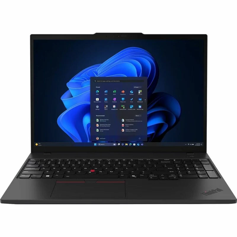 Ordinateur portable Lenovo ThinkPad T16 Gen 4 21QE001UCA 16 pouces avec écran tactile - WUXGA - Intel Core Ultra 5 225U - 16 Go - SSD 512 Go - Clavier français canadien - Noir 21QE001UCA