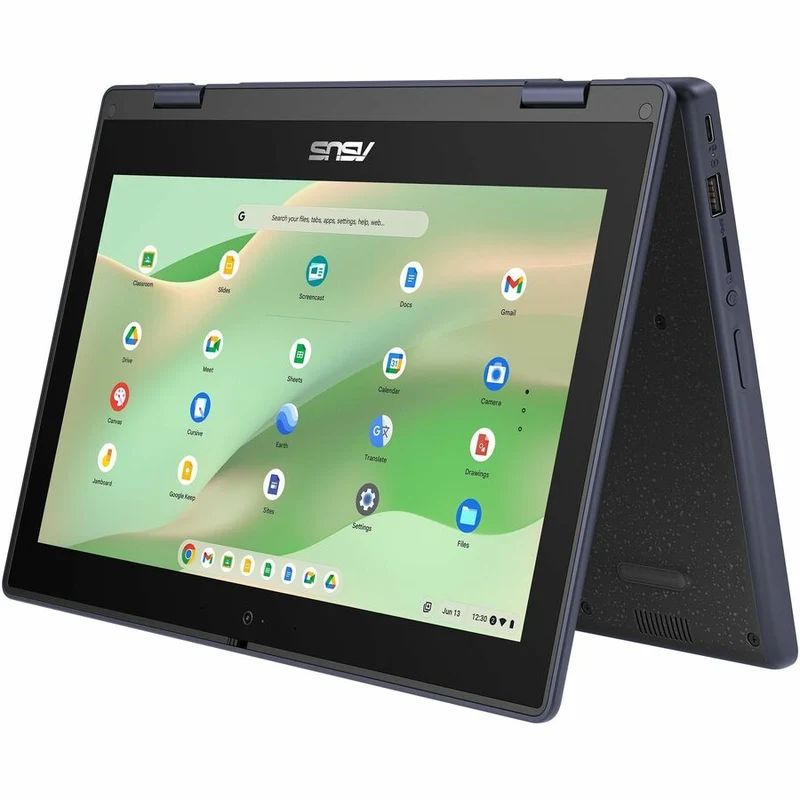 Asus Chromebook CR11 Flip CR1104F CR1104FGA-CN1864T-CA Chromebook 11.6 en 2 convertible robuste à écran tactile 1 pouces - HD - Intel N-Series N100 - 8 Go - 64 Go de mémoire flash - Gris minéral CR1104FGA-CN1864T-CA
