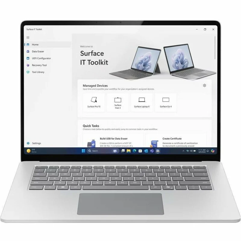 Microsoft Surface Laptop 7 15" Copilot+, écran tactile, processeur Intel Core Ultra 7, 32 Go, SSD 1 To, clavier anglais, platine EP2-21507