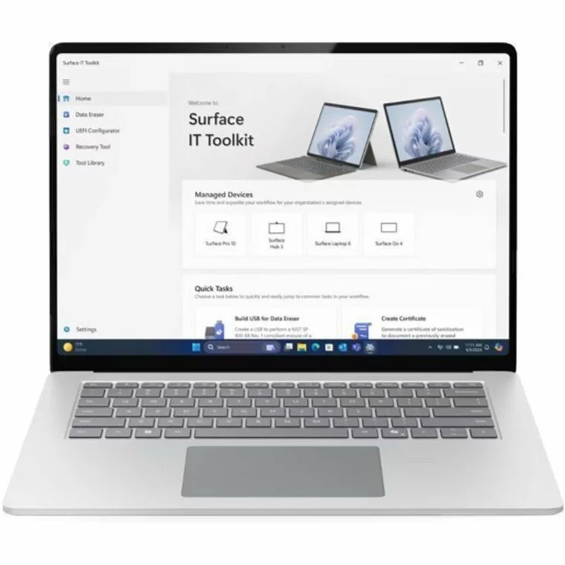 Microsoft Surface Laptop 7 15" Touchscreen Copilot+ PC Notebook - Intel Core Ultra 7 - 16 Go - SSD 256 Go - Clavier anglais - Platinum EP2-21406