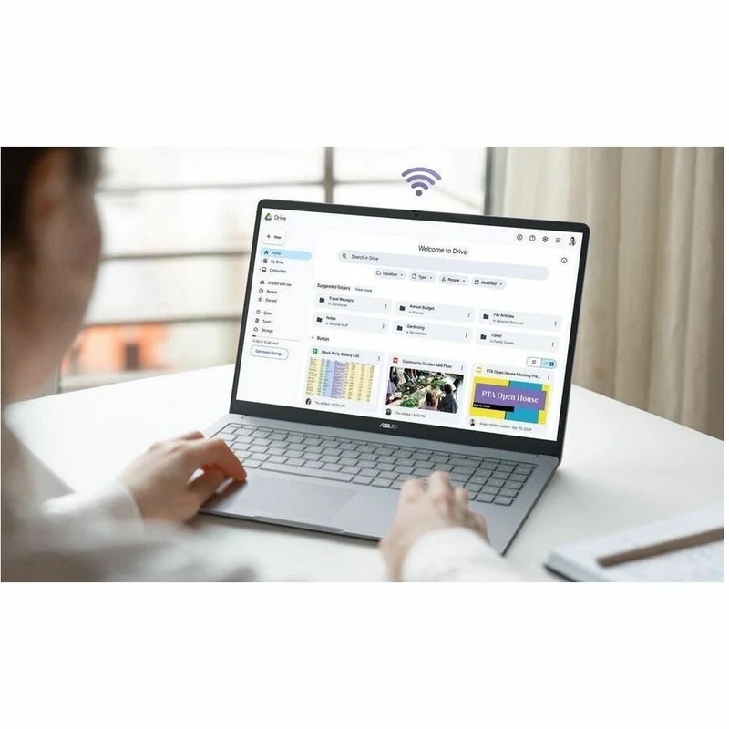 Chromebook Asus CX15 CX1505 CX1505CKA-DS03-CB Chromebook 15.6" - Full HD - Intel Celeron N4500 - 4 Go - Mémoire flash 64 Go - Clavier bilingue - Gris pur CX1505CKA-DS03-CB