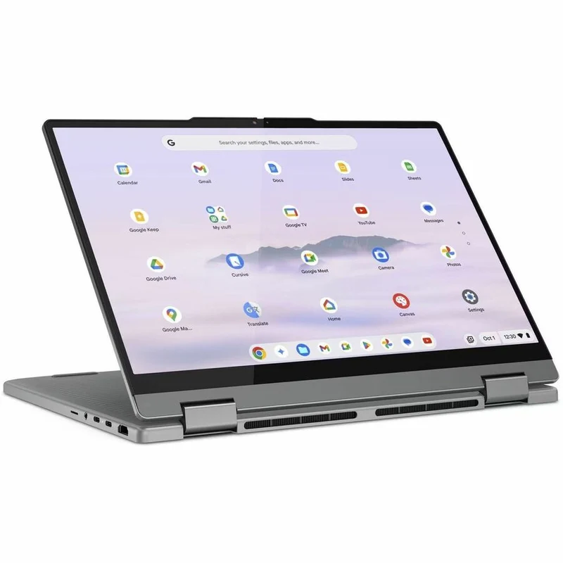 Lenovo 14IRU10 83LL000LUS Chromebook 14 en 2 convertible 1" avec écran tactile - WUXGA - Intel Core 5 120U - 8 Go - SSD 256 Go - Clavier anglais - Gris Luna 83LL000LUS