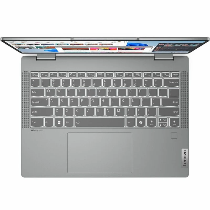 Lenovo IdeaPad 5 14IRU9 83DT0035CF Ordinateur portable 14 en 2 convertible 1 pouces à écran tactile - WUXGA - Intel Core 5 120U - 16 Go - SSD 512 Go - Clavier français et anglais - Gris Luna 83DT0035CF