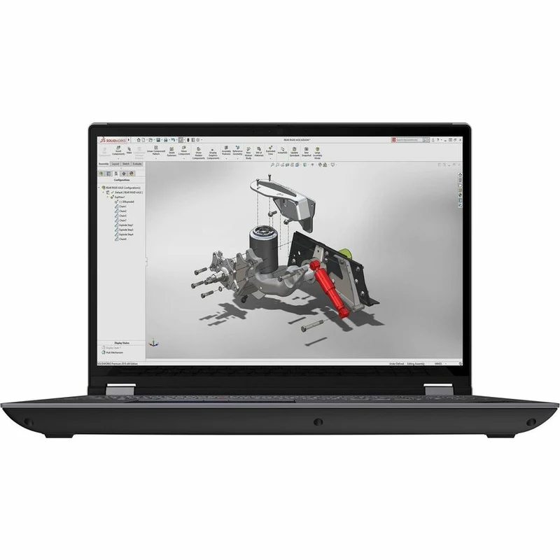 Station de travail mobile Lenovo ThinkPad P16 Gen 2 21FA005ACA 16" - WQXGA - Intel Core i7 14e génération i7-14700HX - 32 Go - SSD 1 To - Clavier français - Gris orage, noir villosités 21FA005ACA