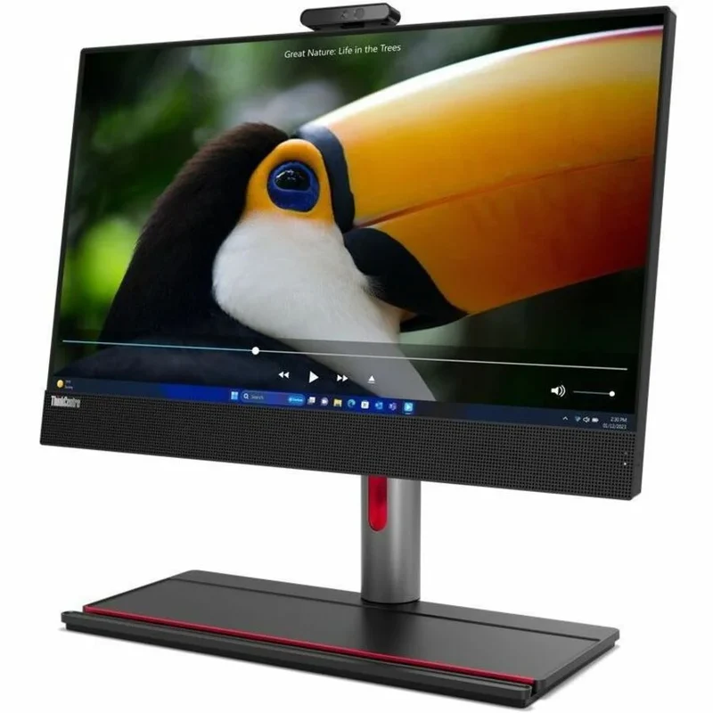 Ordinateur tout-en-un Lenovo ThinkCentre M90a Gen 5 12SH001HCA - Intel Core i5 14e génération i5-14500 - Technologie vPro - 16 Go - SSD 256 Go - Écran Full HD 23.8" - Ordinateur de bureau - Noir 12SH001HCA