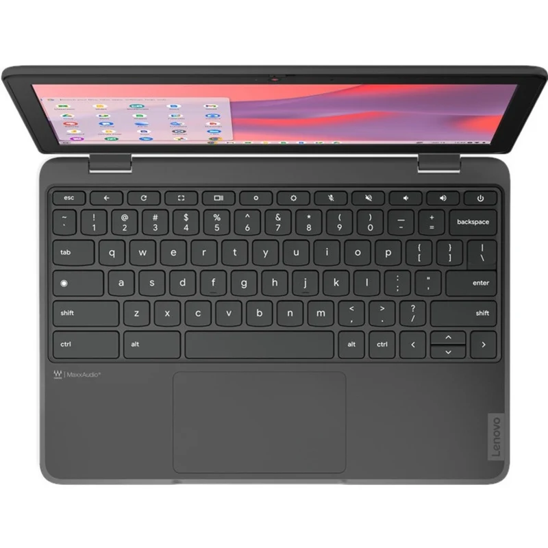 Chromebook Lenovo 100e Gen 4 (100W82EUS) 0001" - HD - Octa-core (MediaTek Cortex A11.6 + Cortex A76) - 55 Go - 4 Go de mémoire flash - Clavier anglais - Gris graphite 32W82EUS