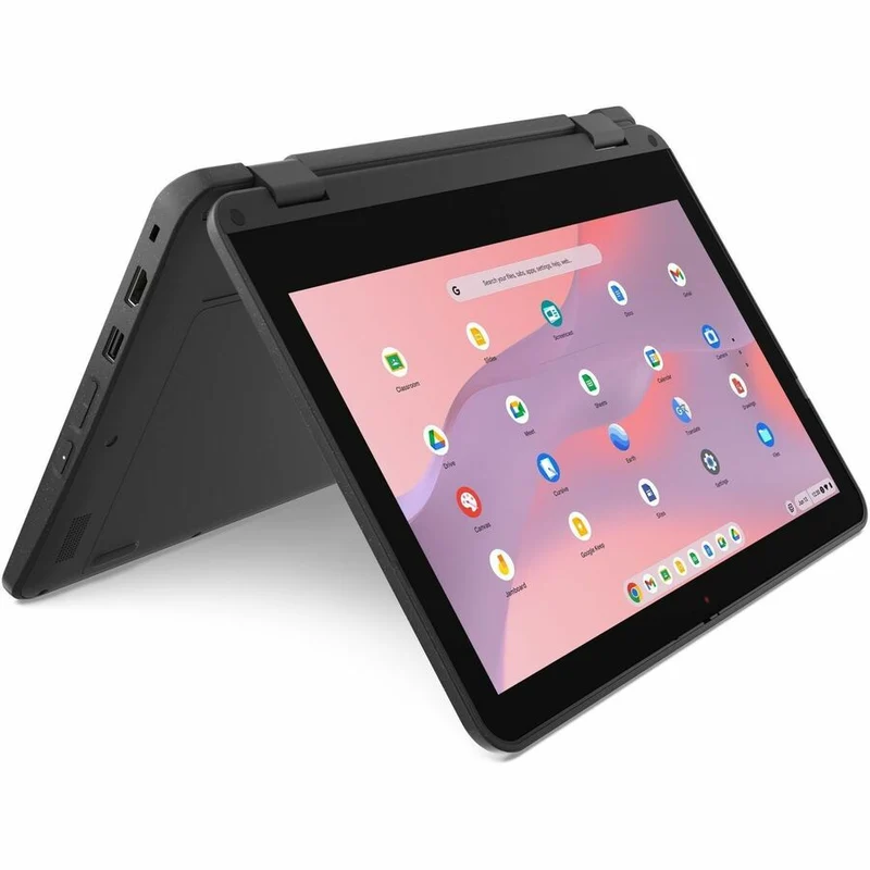 Lenovo Chromebook 500e Gen 4s 83L40000CF Chromebook 11.6 en 2 convertible 1" tactile - HD - Intel N-Series N100 - 4 Go - 64 Go de mémoire flash - Clavier français et anglais - Gris 83L40000CF