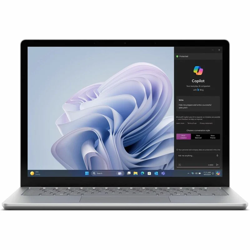Ordinateur portable Microsoft Surface Laptop 6 13.5" avec écran tactile - Intel Core Ultra 5 - 16 Go - SSD 256 Go - Clavier anglais et français - Platinum EP2-34451
