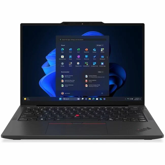 Ordinateur portable Lenovo ThinkPad X13 Gen 6 21RK00BJUS 13.3" - WUXGA - Intel Core Ultra 7 265U - Technologie vPro - Plateforme Intel Evo - 32 Go - SSD 512 Go - Clavier anglais - Noir 21RK00BJUS