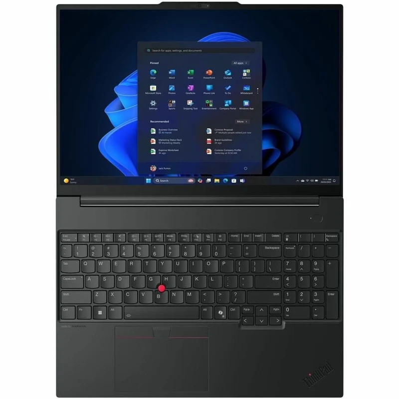 Ordinateur portable Lenovo ThinkPad E16 Gen 3 21TF0027CA 16 pouces - WUXGA - Intel Core 7 240H - 16 Go - SSD 512 Go - Clavier français canadien - Noir 21TF0027CA