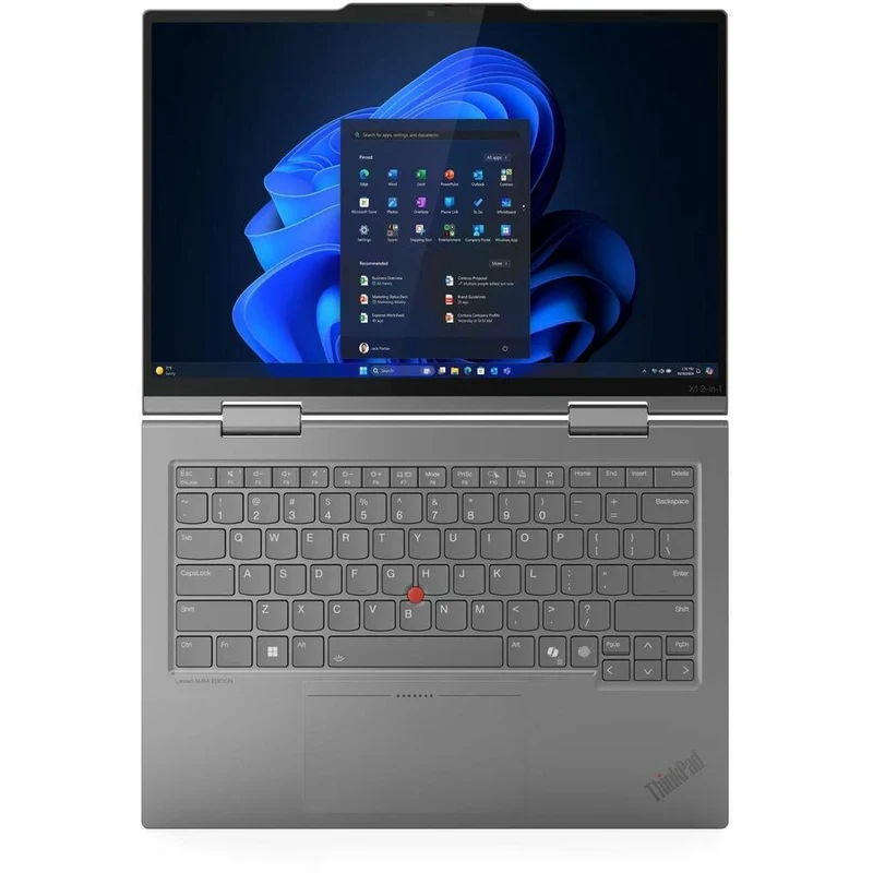 Ordinateur portable convertible 1 en 10 Lenovo ThinkPad X21 Gen 000 (7Q14D2US) 1 pouces, écran tactile 2.8K, processeur Intel Core Ultra 7 2e génération 265U, technologie vPro, plateforme Intel Evo, 32 Go, SSD 512 Go, clavier anglais, gris (21Q000D7US)