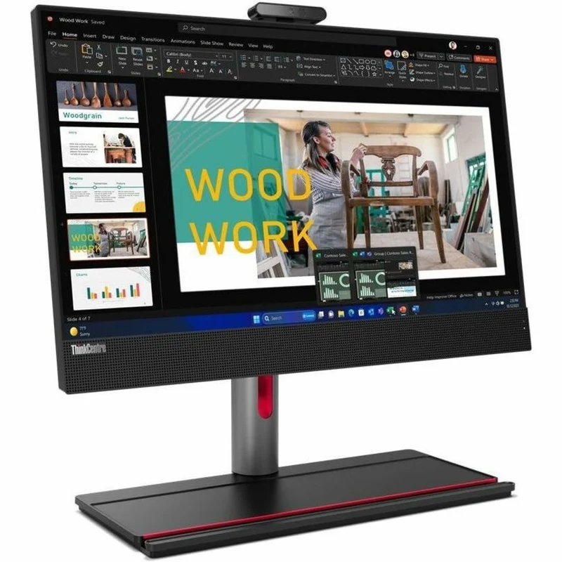 Ordinateur tout-en-un Lenovo ThinkCentre M90a Gen 5 12SH001NUS - Intel Core i3 14e génération i3-14100 - 8 Go - SSD 256 Go - Écran Full HD 23.8" - Noir 12SH001NUS