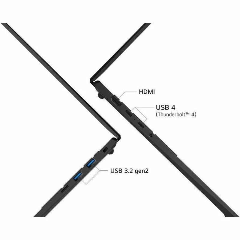Ordinateur portable LG Gram 17Z90TL 17Z90TL-G.AU88A9 17" Copilot+ - WQXGA - Intel Core Ultra 7 258V - 32 Go - SSD 1 To - Noir obsidienne 17Z90TL-G.AU88A9