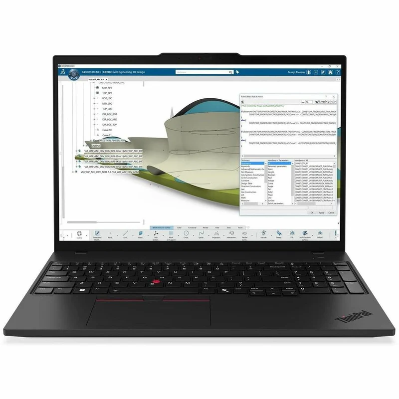 Ordinateur portable Lenovo ThinkPad P16s Gen 4 21RX000LUS 16" Copilot+ - WUXGA - AMD Ryzen AI 9 HX PRO 370 - 96 Go - SSD 2 To - Clavier anglais - Noir 21RX000LUS