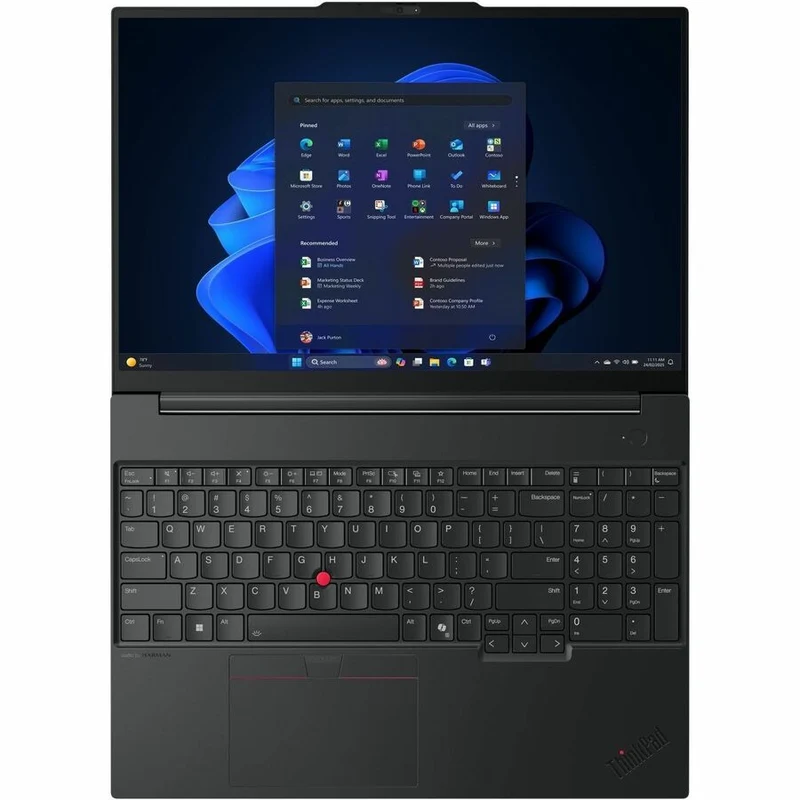Ordinateur portable Lenovo ThinkPad E16 Gen 3 21SR0035CA 16 pouces - WUXGA - Intel Core Ultra 5 225U - 16 Go - SSD 256 Go - Clavier français canadien - Noir 21SR0035CA