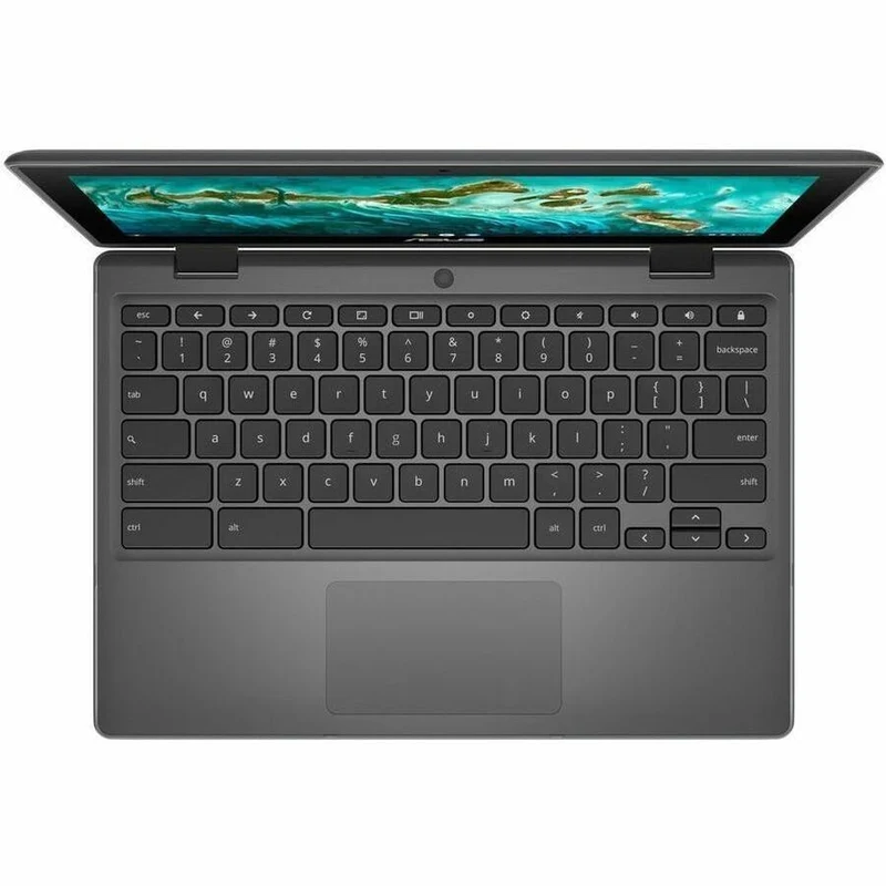 Asus Chromebook Flip CR1 CR1100 CR1100FKA-QC1-CB Chromebook 11.6 en 2 robuste et convertible avec écran tactile 1 pouces - HD - Intel Celeron N4500 - 4 Go - 32 Go de mémoire flash - Gris foncé CR1100FKA-QC1-CB