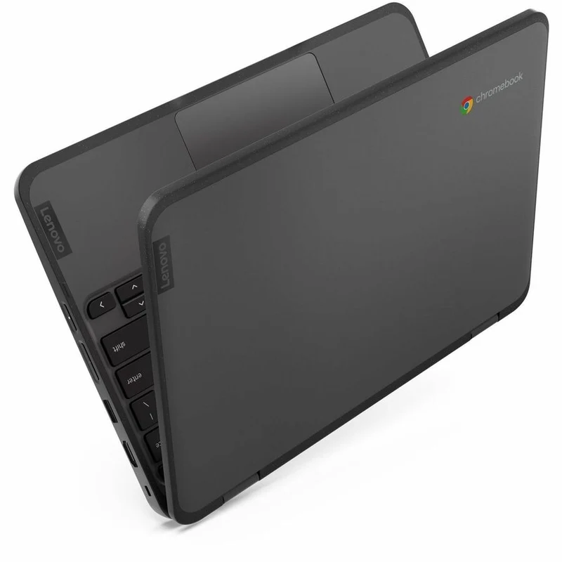 Chromebook Lenovo 500e Gen 4s 83N80001US 11.6" tactile convertible 2 en 1 - HD - Intel N-Series N250 - 8 Go - 64 Go de mémoire flash - Clavier anglais - Gris 83N80001US