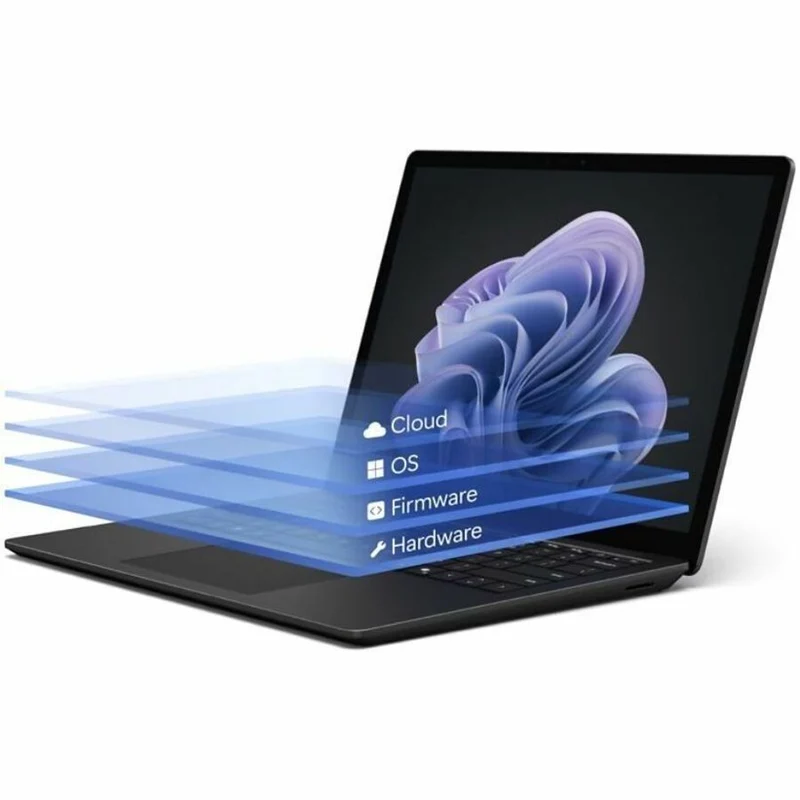 Ordinateur portable Microsoft Surface Laptop 6 13.5" à écran tactile - Intel Core Ultra 7 - 32 Go - SSD 1 To - Clavier anglais et français - Noir EP2-34396