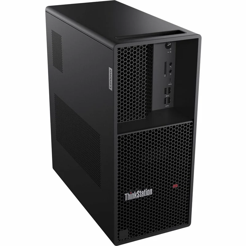 Station de travail Lenovo ThinkStation P3 Gen 2 30HT004RUS - 1 x Intel Core Ultra 5 235 - Technologie vPro - 16 Go - SSD 512 Go - Tour 30HT004RUS