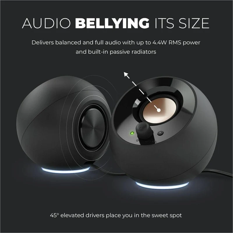 Système d'enceintes Creative Pebble SE 2.0 - 4.4 W RMS - Noir 51MF1725AA000