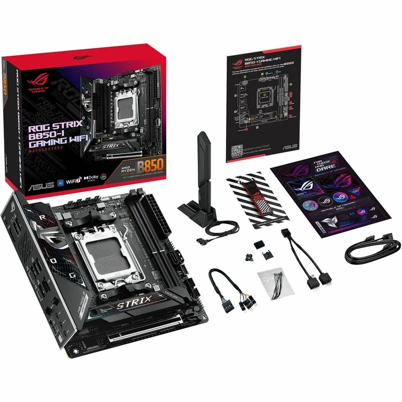 Carte mère gaming Asus ROG Strix B850-I GAMING WIFI - Chipset AMD B850 - Socket AM5 - Mini ITX