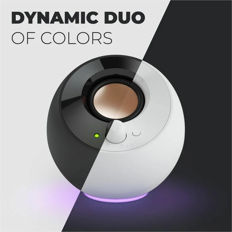 Système d'enceintes Creative Pebble SE 2.0 - 4.4 W RMS - Blanc 51MF1725AA001