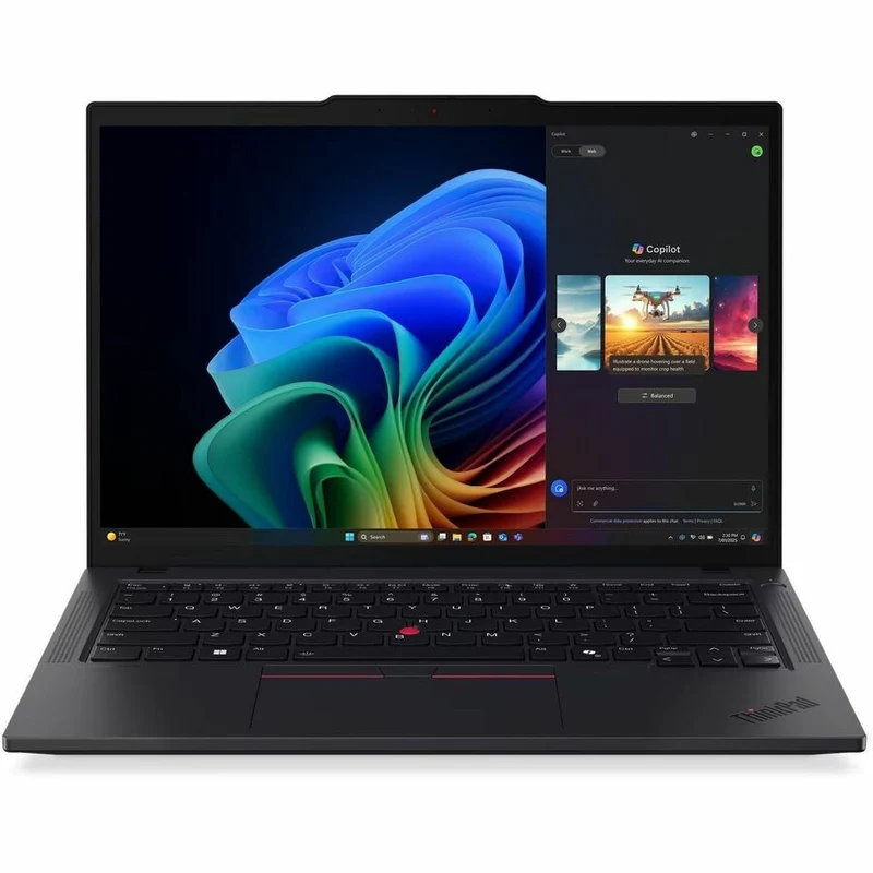 Ordinateur portable Lenovo ThinkPad T14 Gen 6 21QJ00CTCA 14" avec écran tactile Copilot+ - WUXGA - AMD Ryzen AI 7 PRO 350 - 32 Go - SSD 512 Go - Clavier français canadien - Noir 21QJ00CTCA