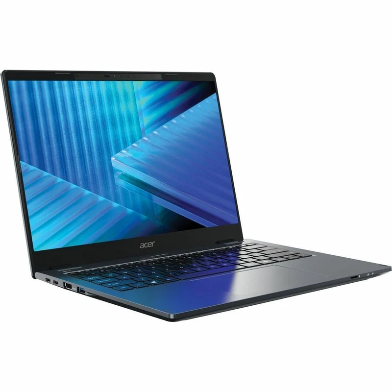 Acer TravelMate P4 Spin 14 P414RN-55 TMP414RN-55-58PE Ordinateur portable 14 en 2 convertible avec écran tactile 1 pouces - WUXGA - Intel Core Ultra 5 225U - 16 Go - SSD 512 Go - Clavier anglais et français - Bleu NX.BJ8AA.005
