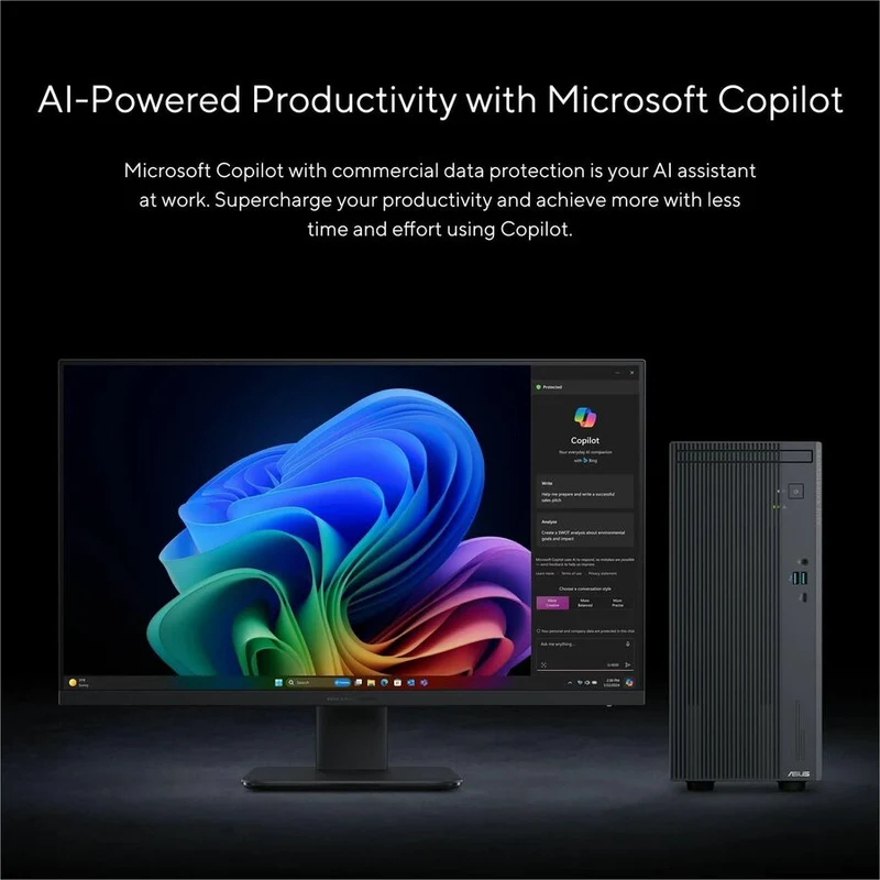 Ordinateur de bureau Asus ExpertCenter P500MVC- P71SR-CB - Intel Core i7 13e génération i7-13620H - 16 Go - SSD 1 To - Mini-tour - Gris P500MVC- P71SR-CB