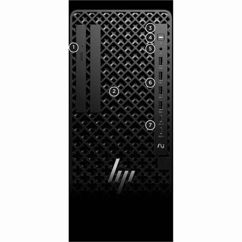 Ordinateur de bureau HP Z1 G1i - Intel Core Ultra 7 265 - 64 Go - SSD 1 To - Tour - Noir BS7N6UT#ABA