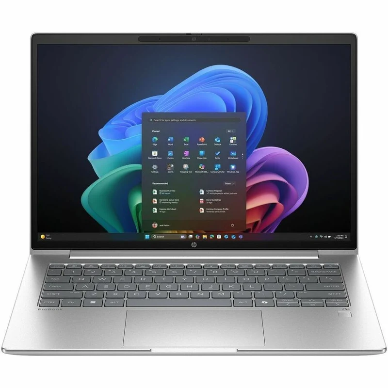 Ordinateur portable HP ProBook 4 G1q 14" Copilot+ - WUXGA - Qualcomm Snapdragon X X1-26-100 - 16 Go - SSD 512 Go - Clavier anglais - Argent Pike BG6J9UT#ABA