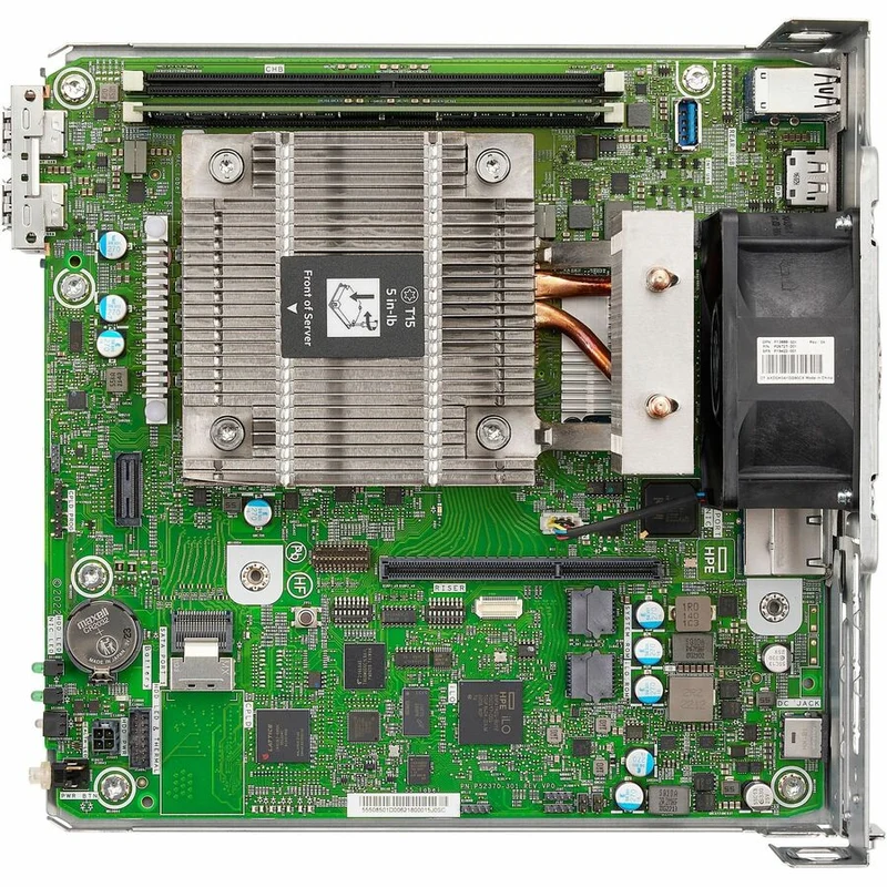 Serveur HPE ProLiant MicroServer Gen10 Plus v2 Ultra Micro Tour - 1 x Intel Pentium Gold G6405 4.10 GHz - 16 Go de RAM - Contrôleur Serial ATA/600 P69102-005