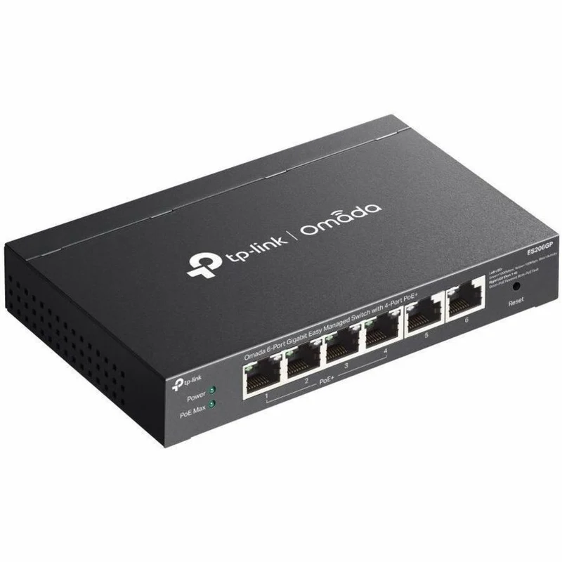 Commutateur Gigabit TP-Link Omada 6 ports facile à gérer avec PoE+ 4 ports ES206GP