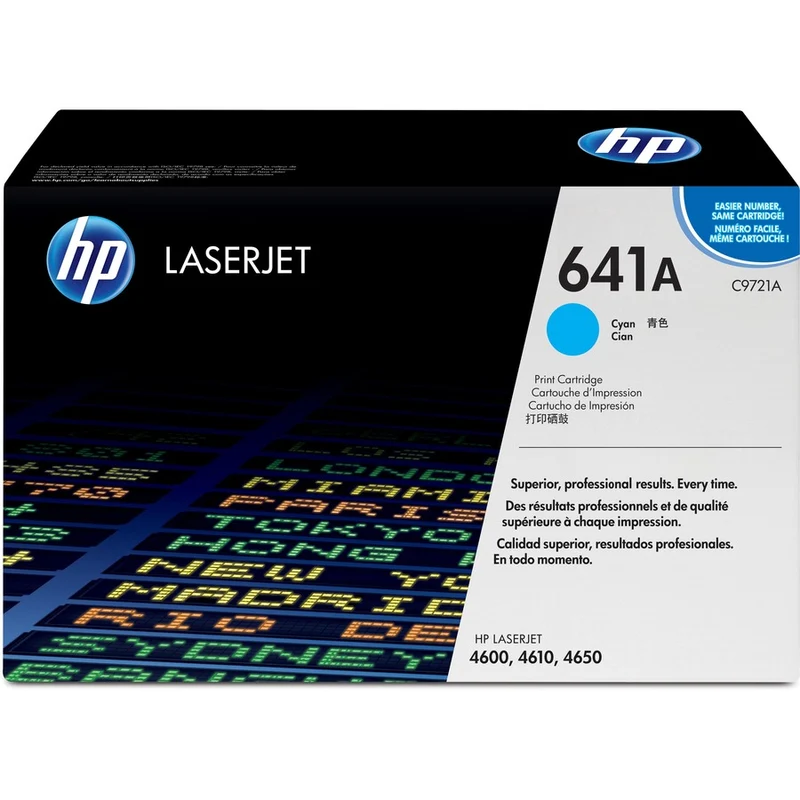 Cartouche de toner d'origine HP 641A (C9721A) - Paquet individuel C9721A