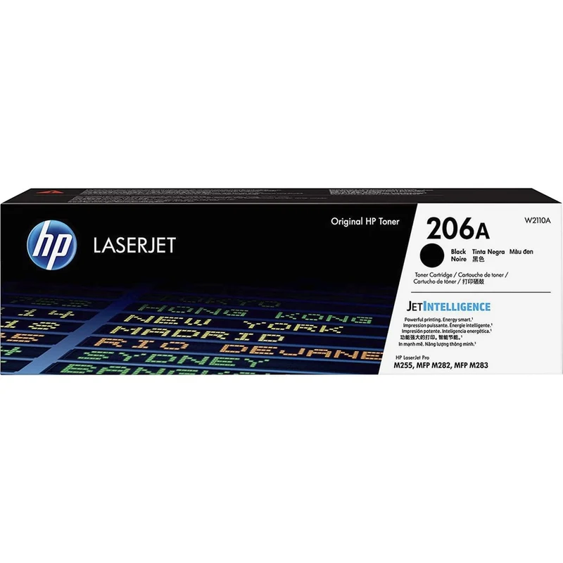 Cartouche de toner laser HP 206A d'origine à rendement standard - Noir - 1 unité W2110A