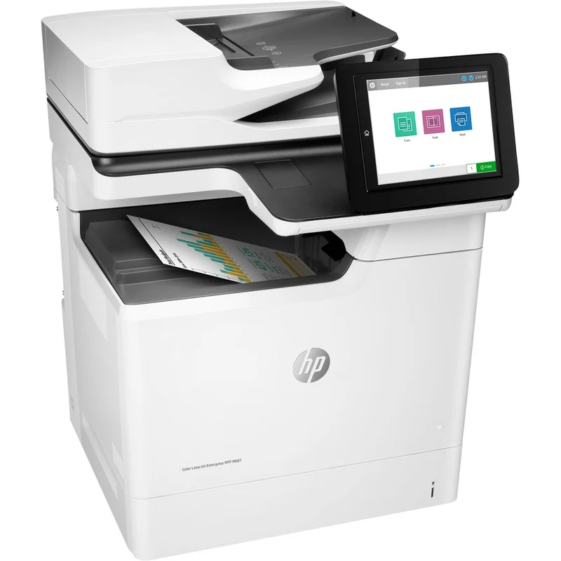 Imprimante multifonction laser HP LaserJet M681 M681dh - Copieur/scanner couleur - 50 ppm en monochrome/50 ppm en couleur - Impression 1200 x 1200 - Impression recto verso automatique - 100000 650 pages par mois - 600 feuilles - Entrée - Scanner couleur - 8 numérisations optiques - Gigabit Ethernet J10AXNUMXA#BGJ
