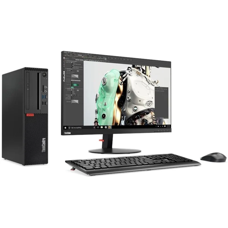 Ordinateur de bureau Lenovo ThinkCentre M75s Gen 2 11R80051CA - AMD Ryzen 5 PRO 5650G - 16 Go - SSD 256 Go - Petit format - Noir 11R80051CA