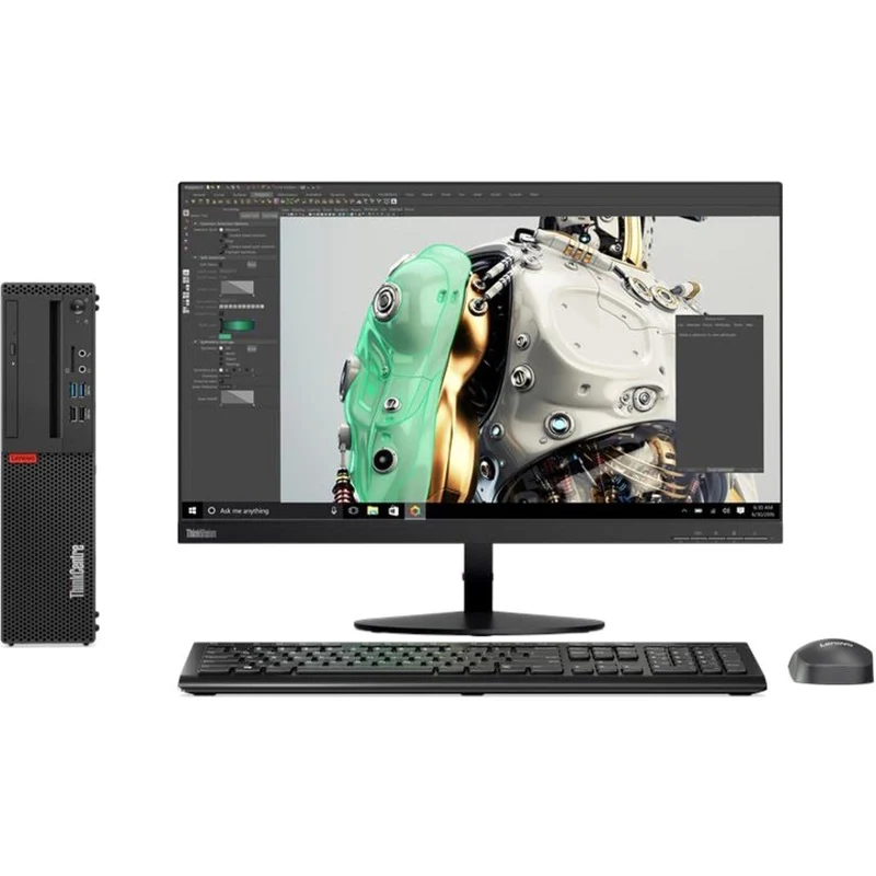 Ordinateur de bureau Lenovo ThinkCentre M75s Gen 2 11R80051CA - AMD Ryzen 5 PRO 5650G - 16 Go - SSD 256 Go - Petit format - Noir 11R80051CA