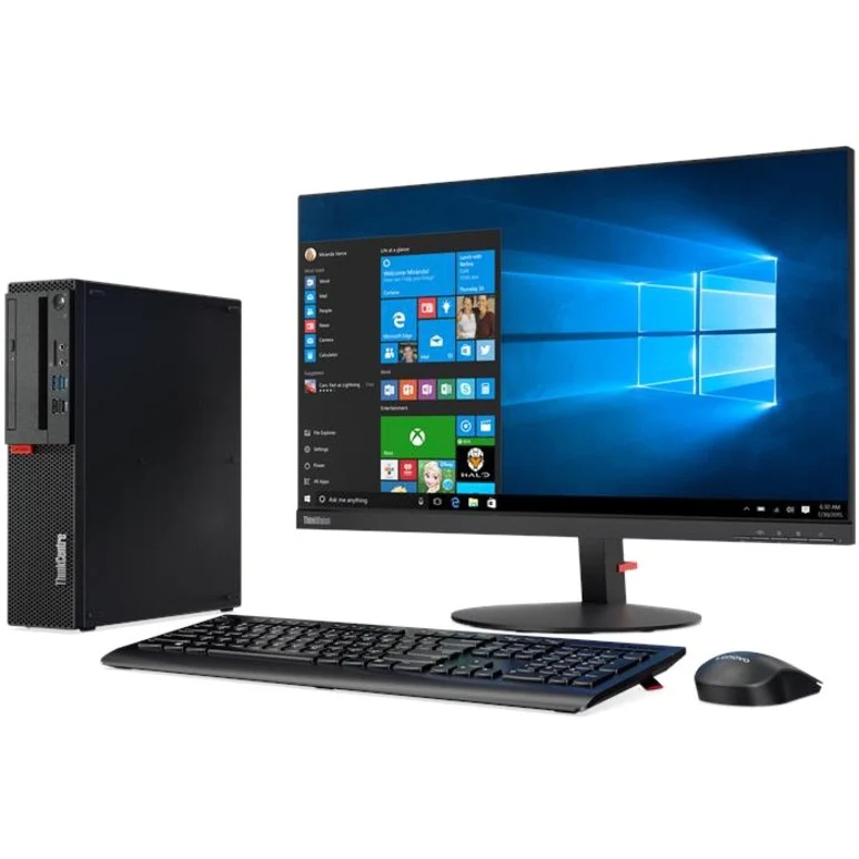 Ordinateur de bureau Lenovo ThinkCentre M75s Gen 2 11R80051CA - AMD Ryzen 5 PRO 5650G - 16 Go - SSD 256 Go - Petit format - Noir 11R80051CA