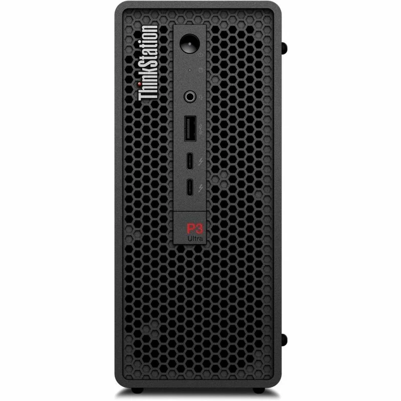 Station de travail Lenovo ThinkStation P3 Ultra 30HA0064CA - 1 x Intel Core i7 14e génération i7-14700 - Technologie vPro - 16 Go - SSD 512 Go - Ultra petite - Noir 30HA0064CA