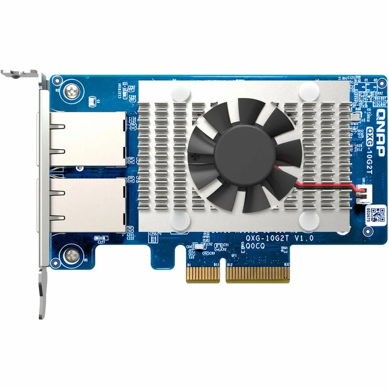 Carte d'extension réseau QNAP QXG-10G2T à deux ports et 5 vitesses 10 GbE (RJ45) QXG-10G2T